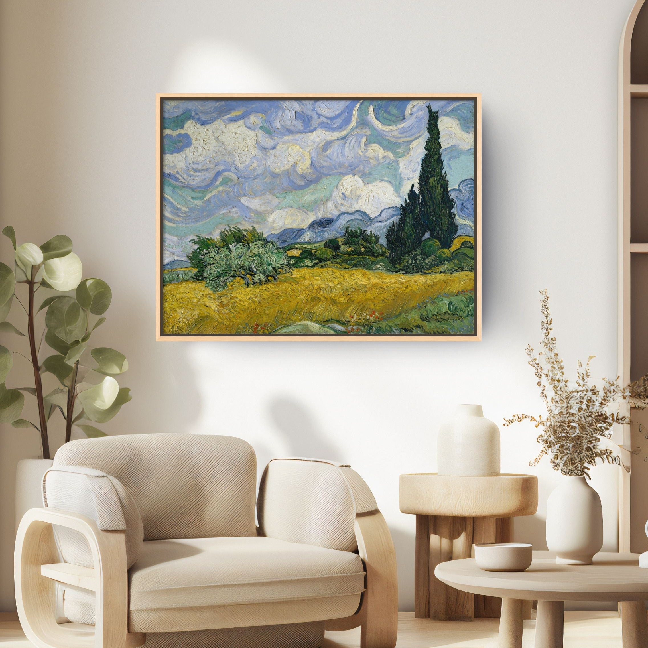 Wheat Field with Cypresses by Vincent van Gogh 1889