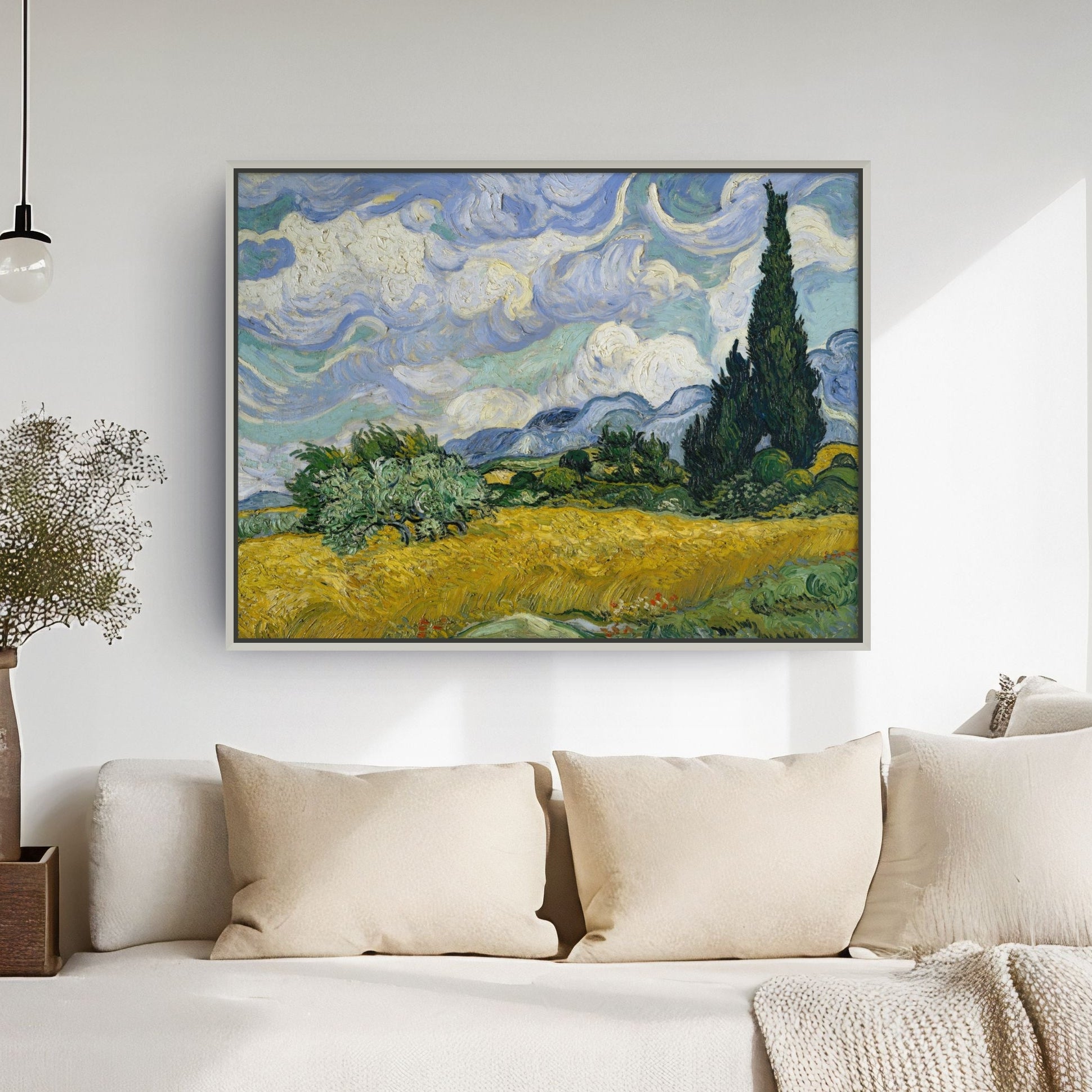 Wheat Field with Cypresses by Vincent van Gogh 1889