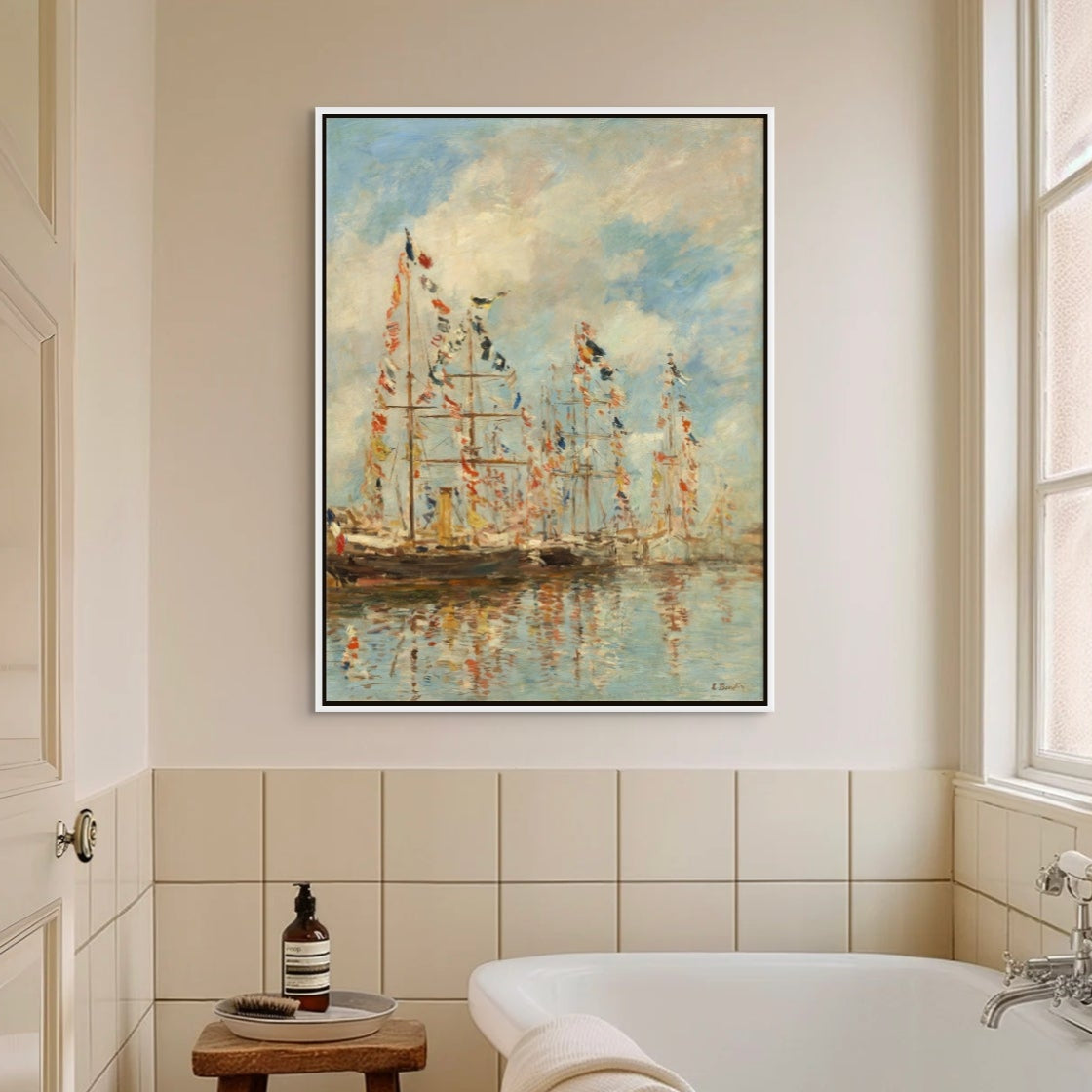 Yacht Basin by Eugène Boudin 1895