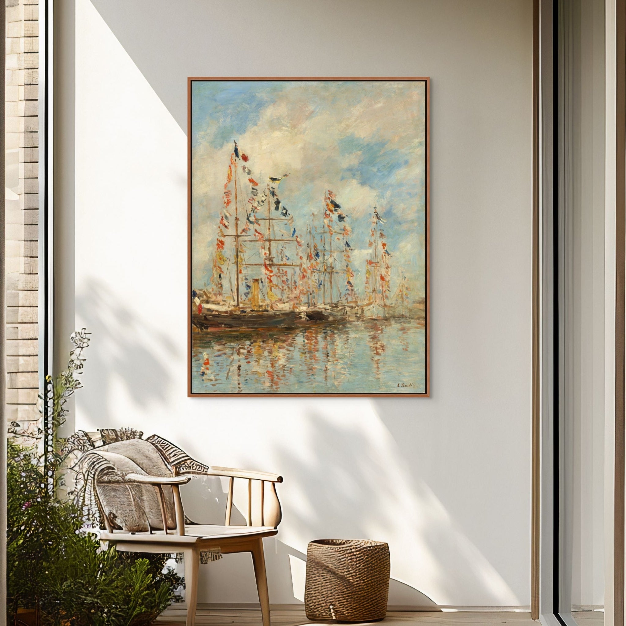 Yacht Basin by Eugène Boudin 1895