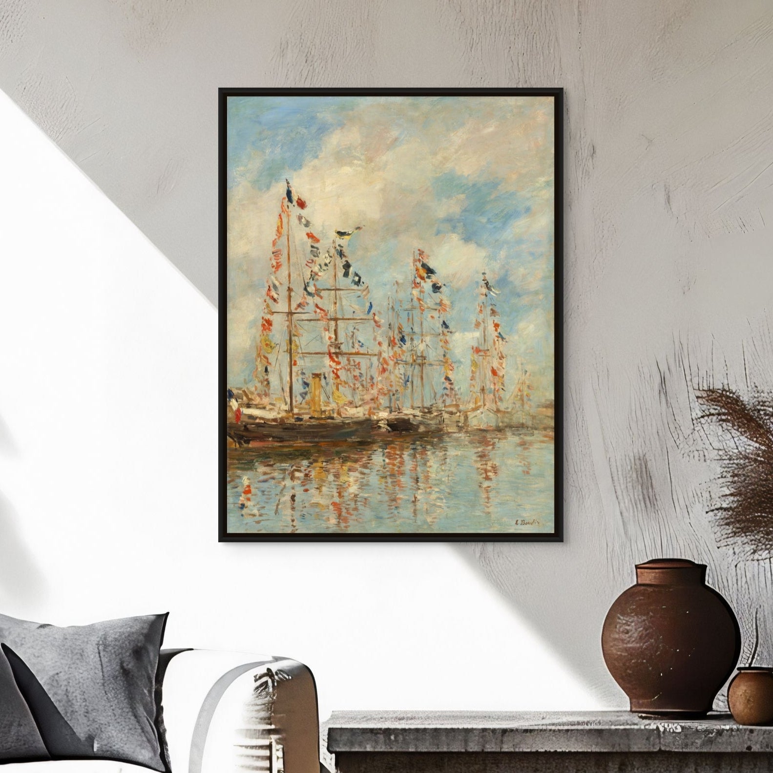 Yacht Basin by Eugène Boudin 1895