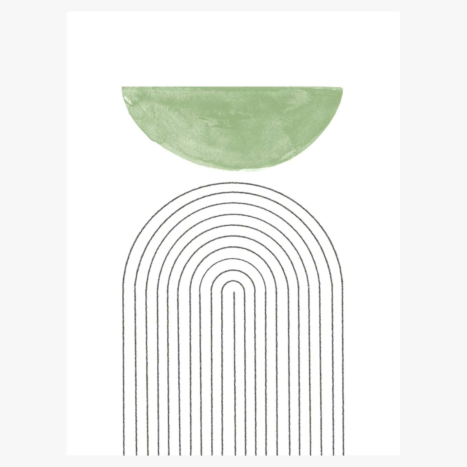 Abstract Flow Green - Giri Designs