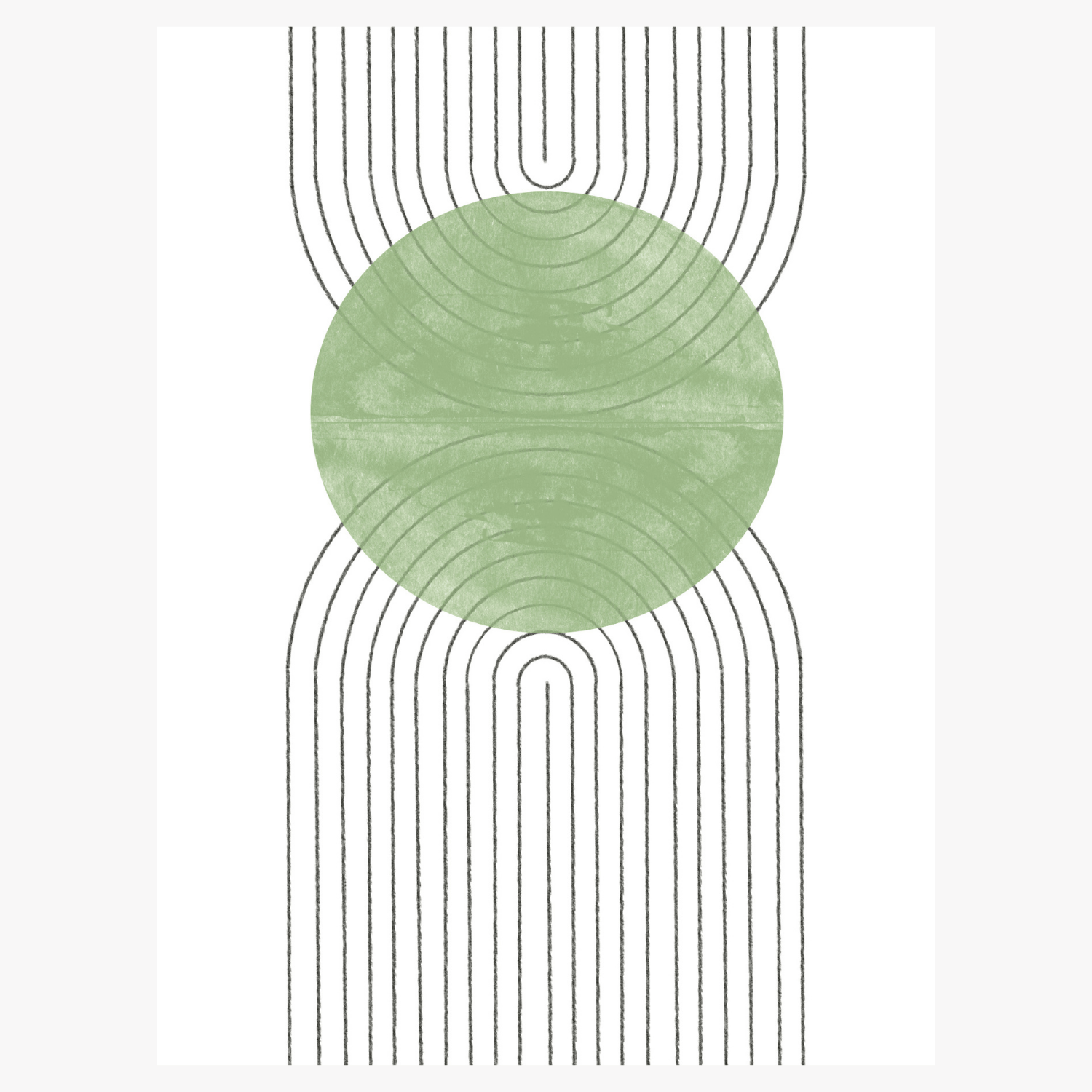 Abstract Flow Green - Giri Designs