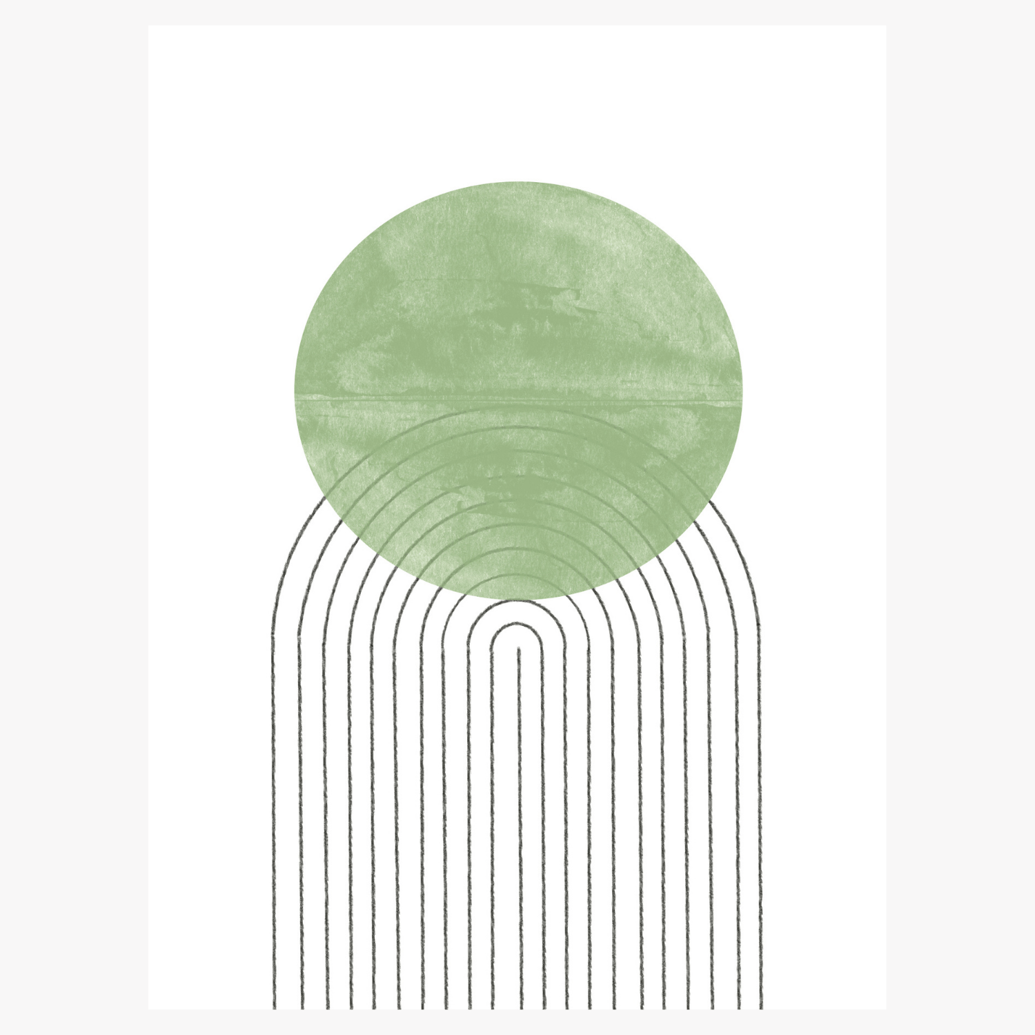 Abstract Flow Green - Giri Designs