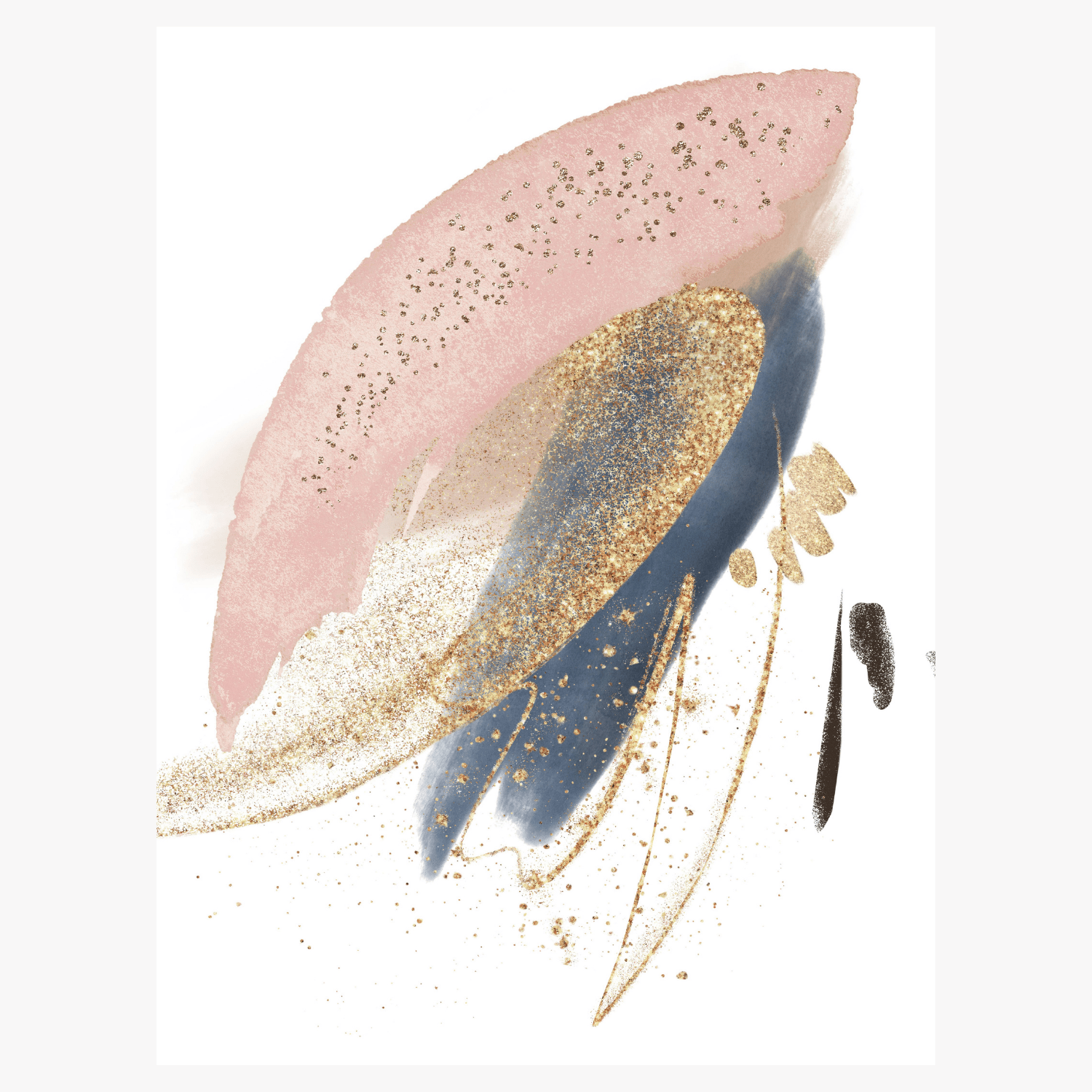 Golden Brushstrokes - Giri Designs