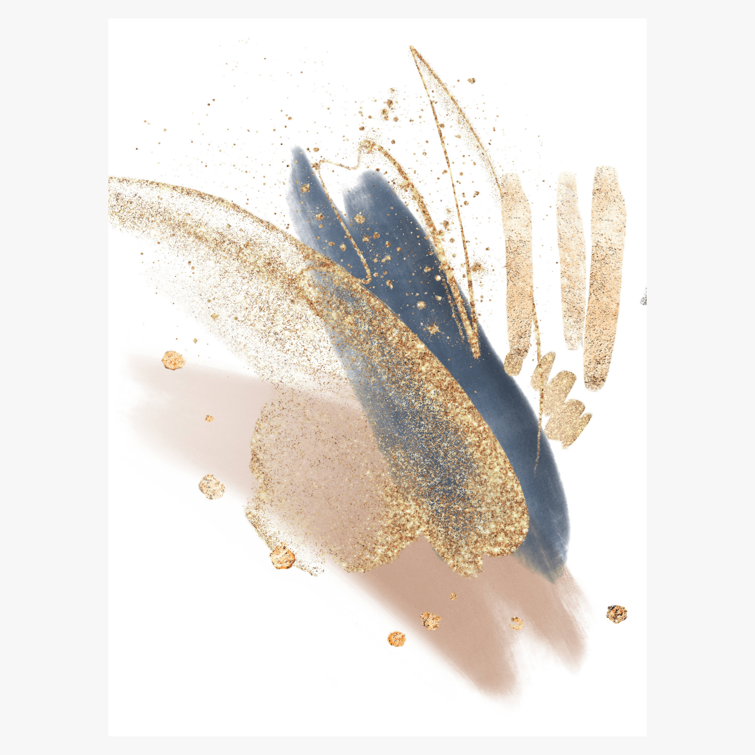 Golden Brushstrokes - Giri Designs