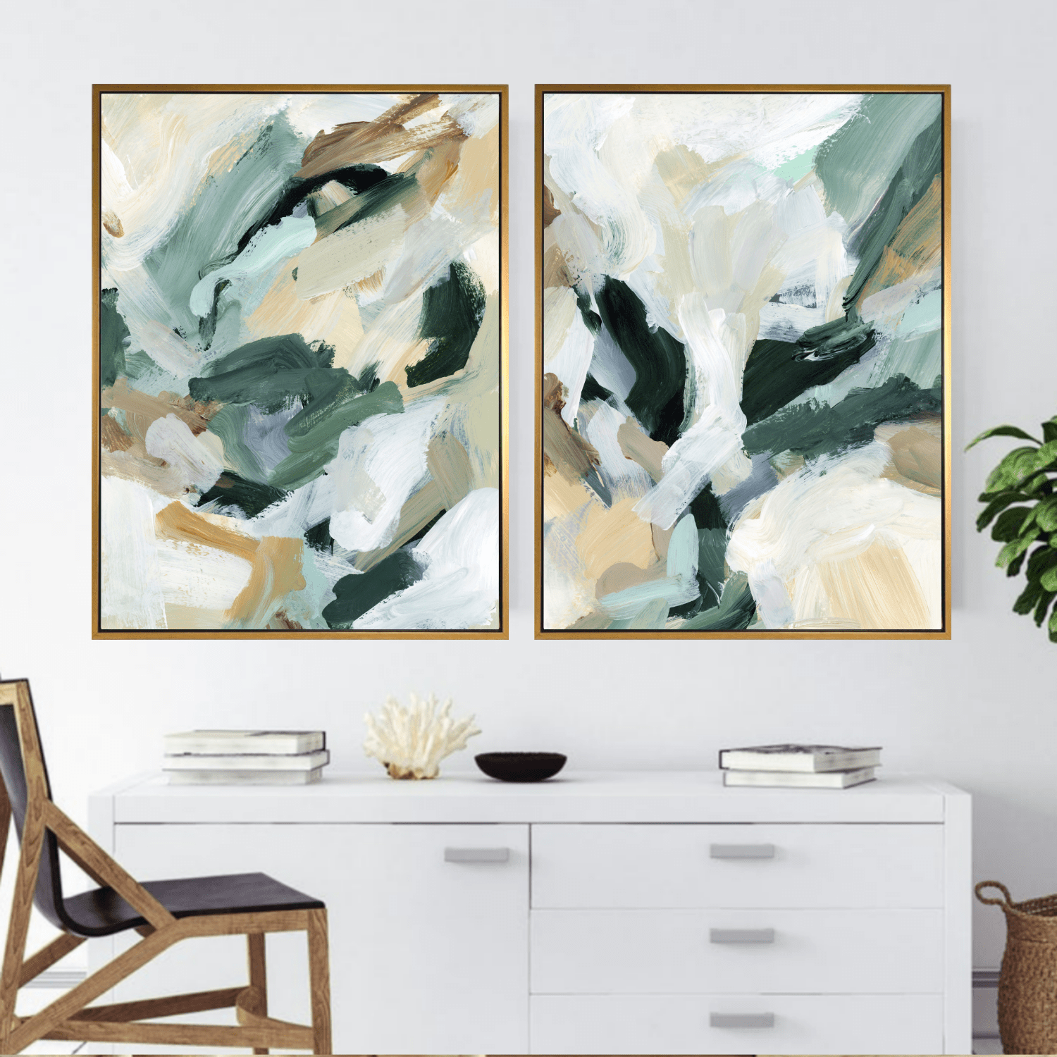 Contemporary Greens - Giri Designs