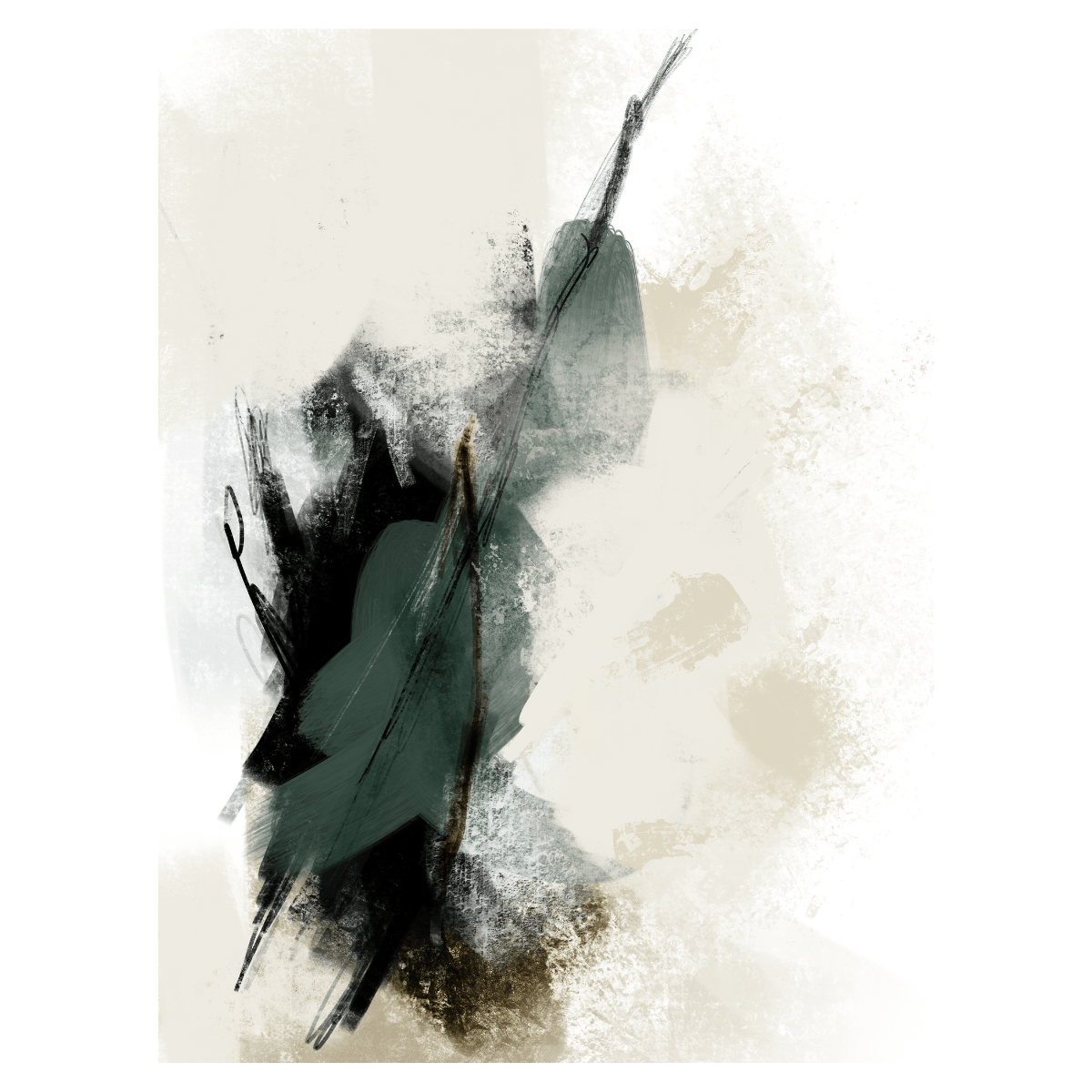 Green Abstract - Giri Designs