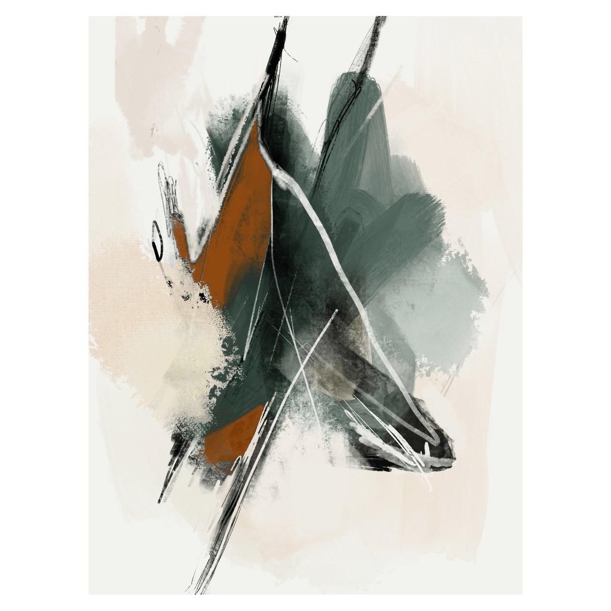 Green Abstract - Giri Designs