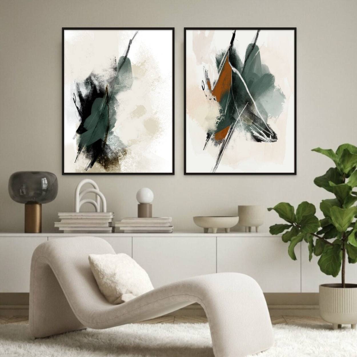 Green Abstract - Giri Designs