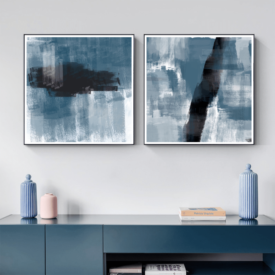 Indigo Abstract - Giri Designs