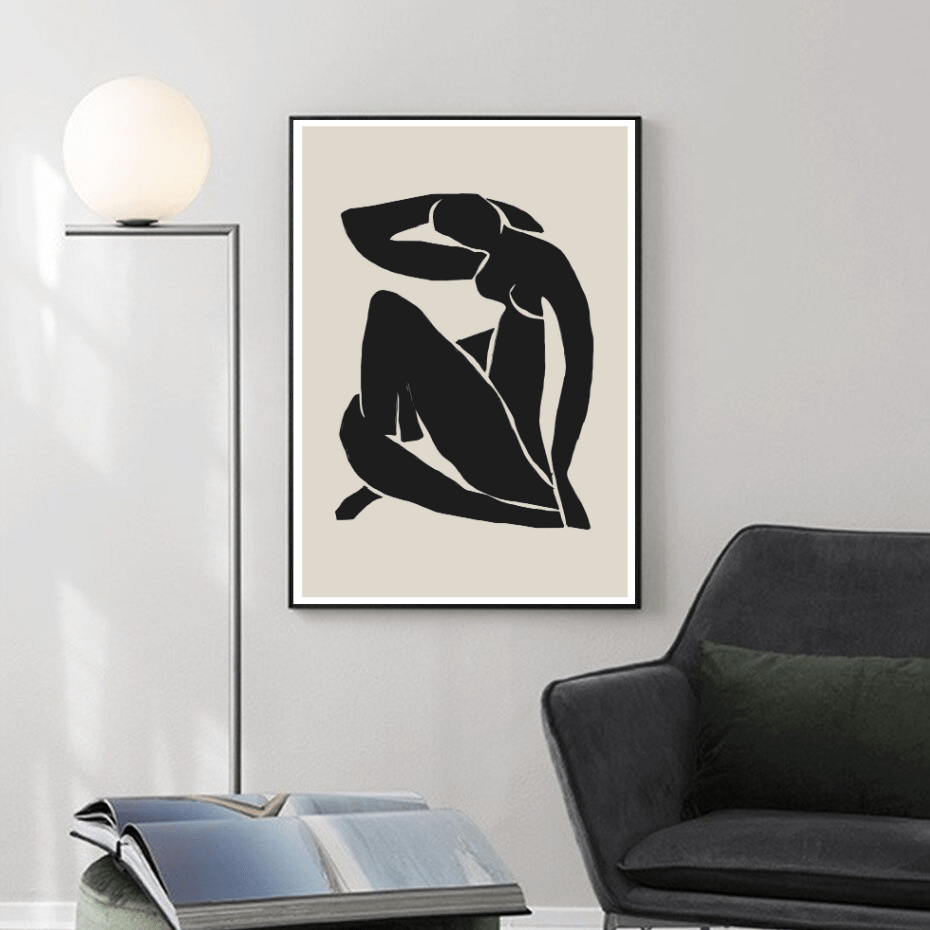 Nude Woman in Black - Giri Designs