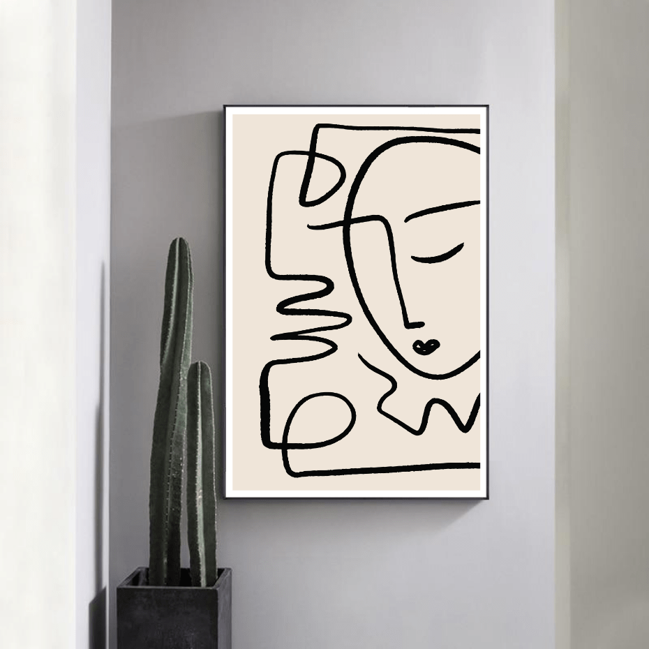 Single Line Face - Giri Designs