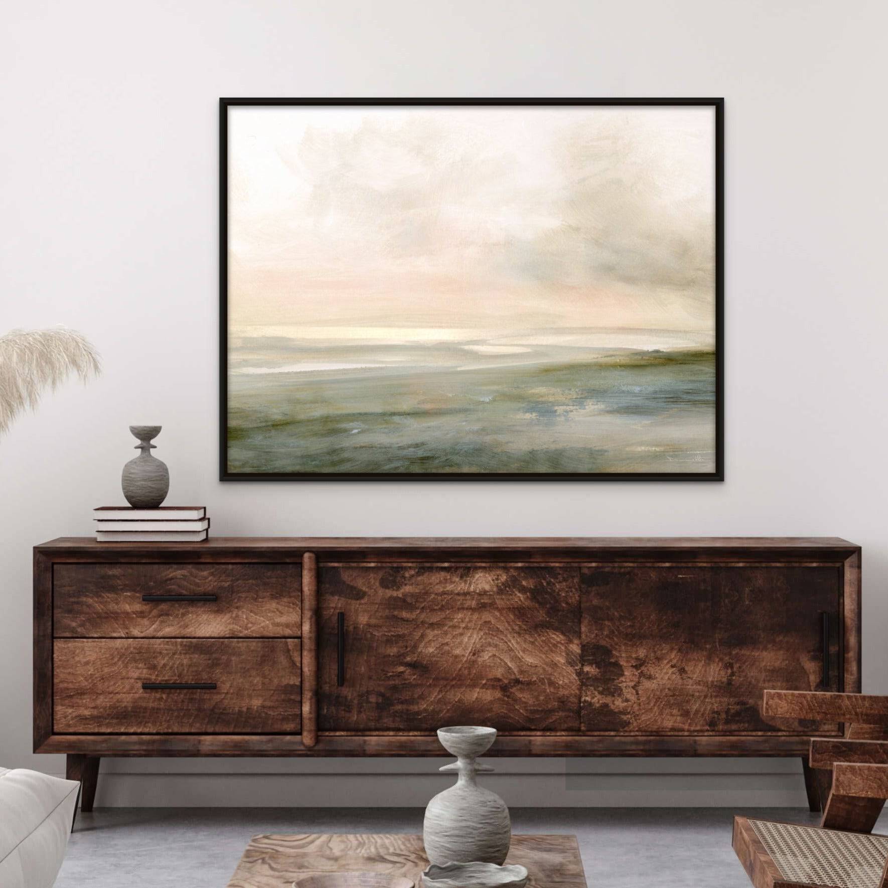 Low Tide Summer Canvas | Giri Designs Wall Art