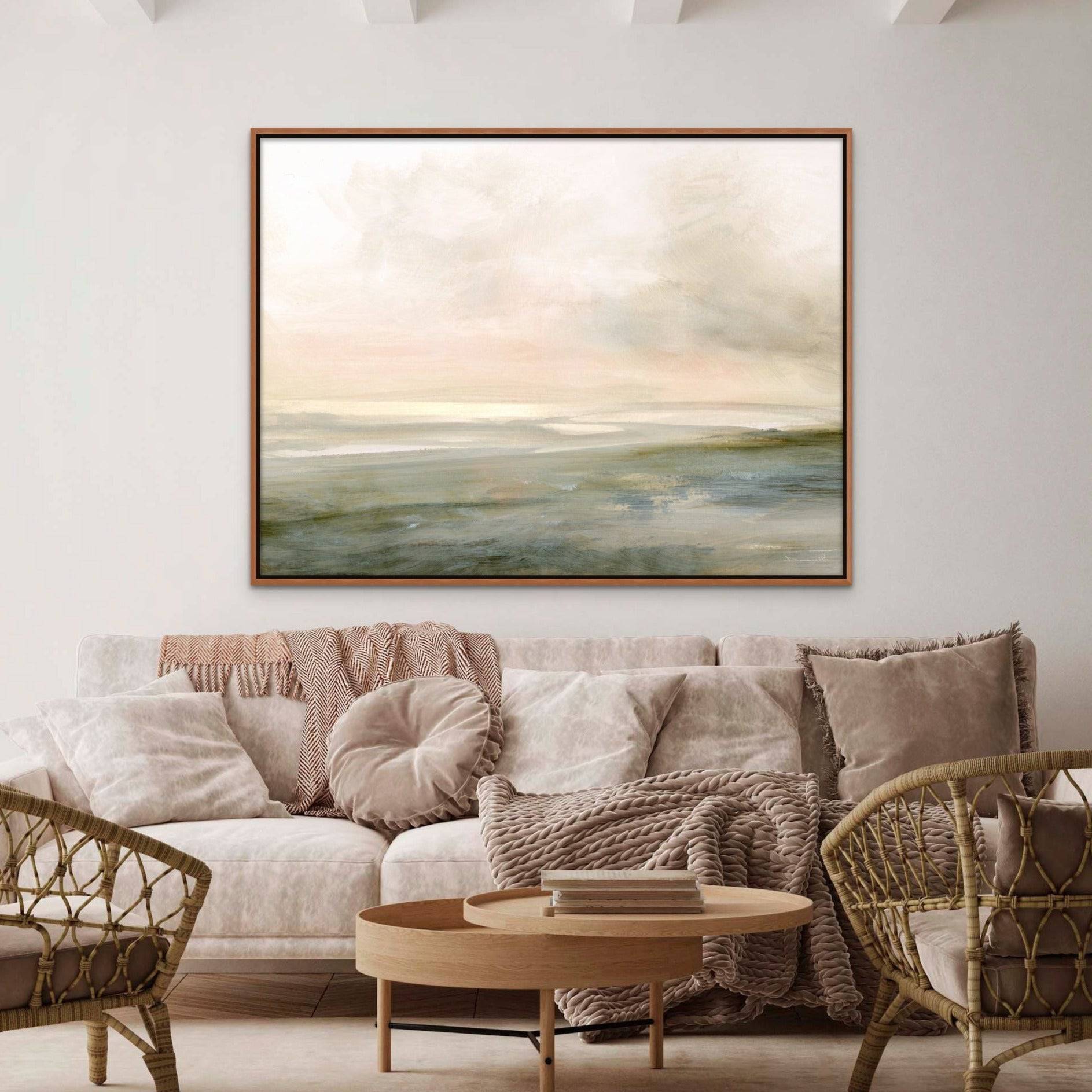 Low Tide Summer Canvas | Giri Designs Wall Art