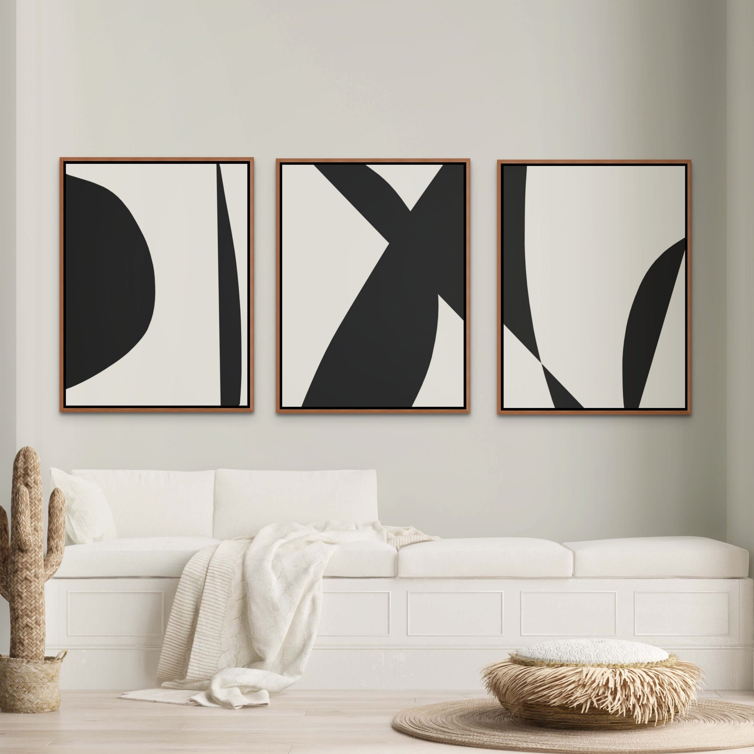 Minimal Black Canvas | Giri Designs Wall Art