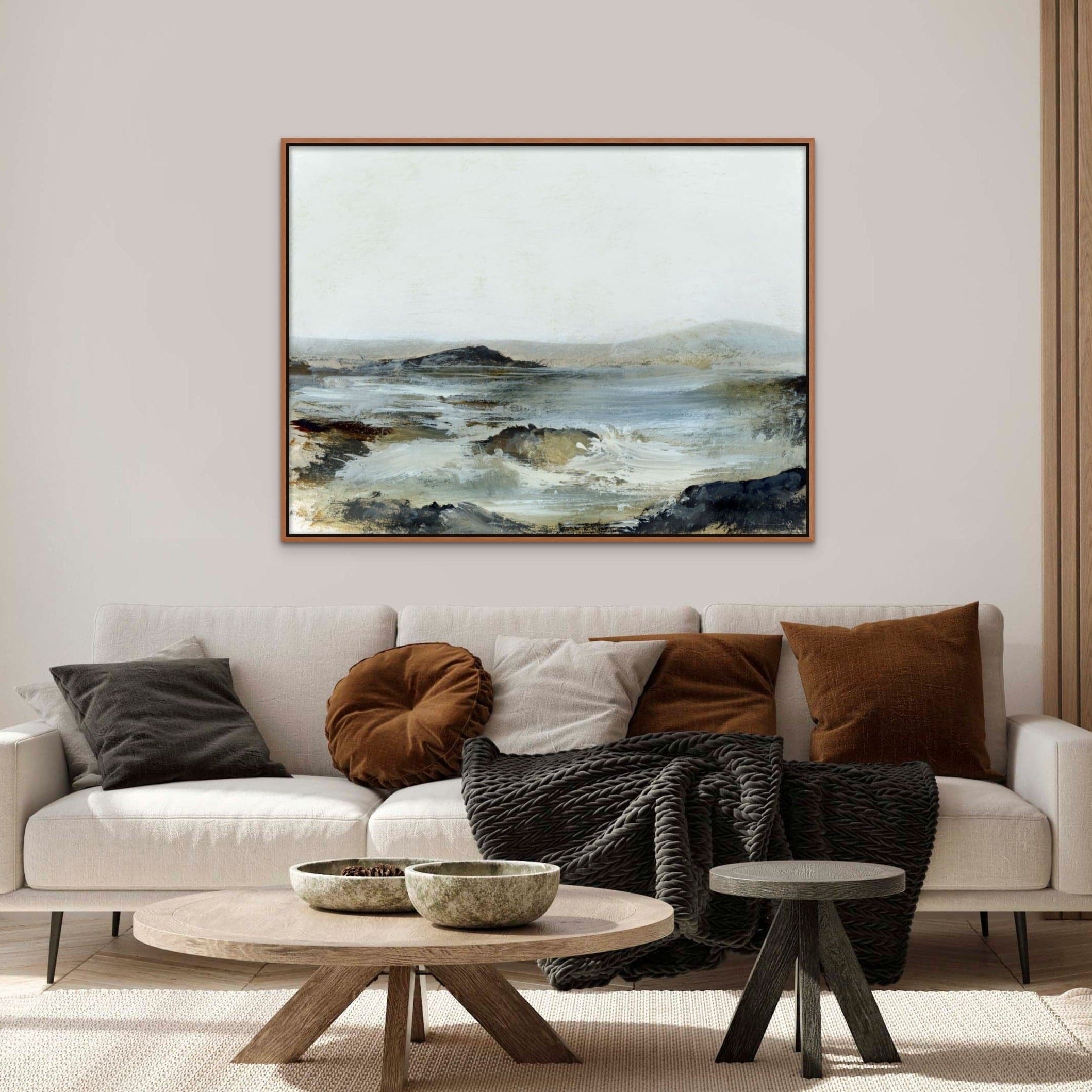 Rock Waves Canvas | Giri Designs Wall Art