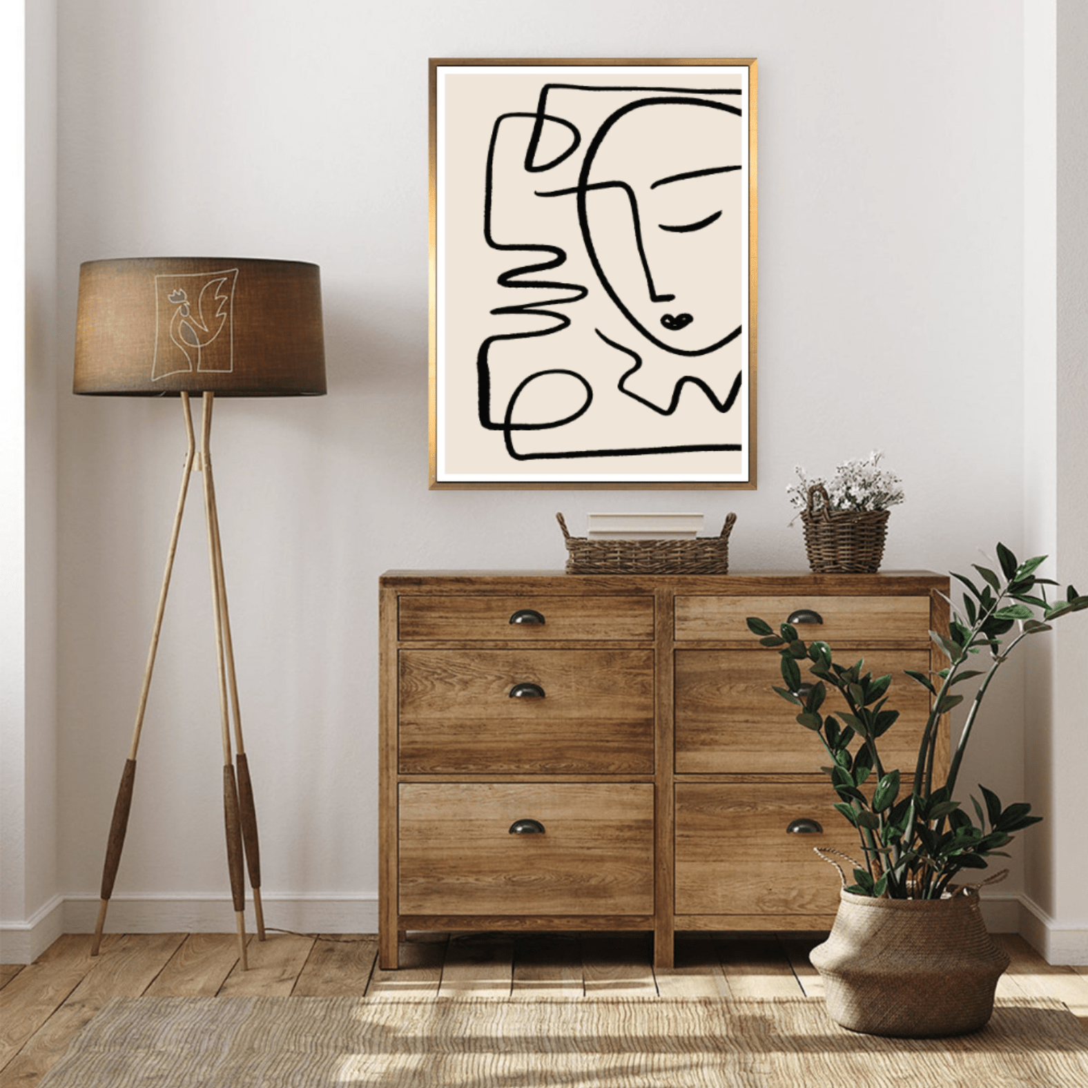 Single Line Face - Giri Designs