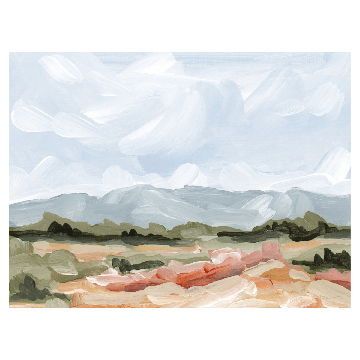 Sedalia I, 40" x 30", Gallery Wrapped 0.75" Deep - Final Sale - Giri Designs