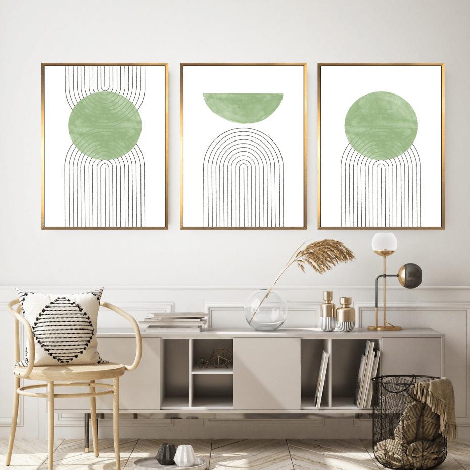 Abstract Flow Green - Giri Designs
