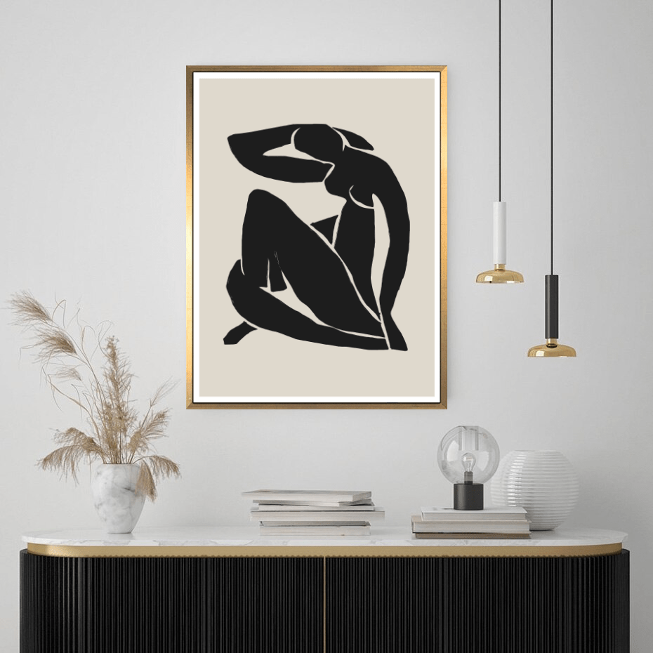 Nude Woman in Black - Giri Designs