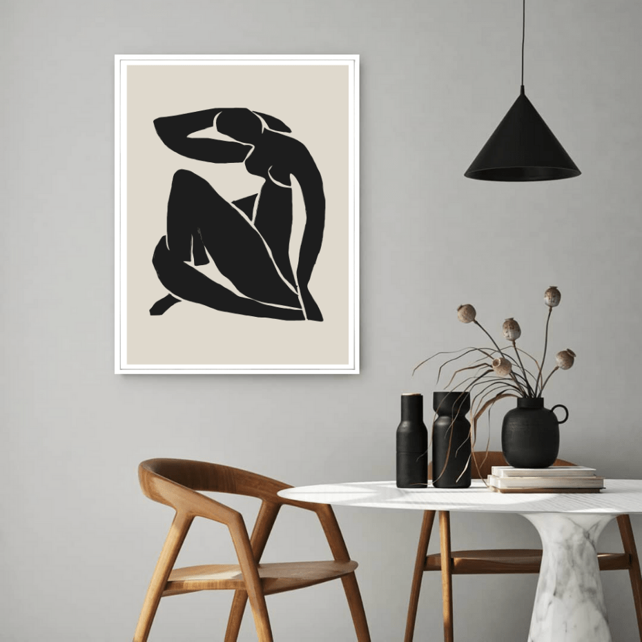 Nude Woman in Black - Giri Designs