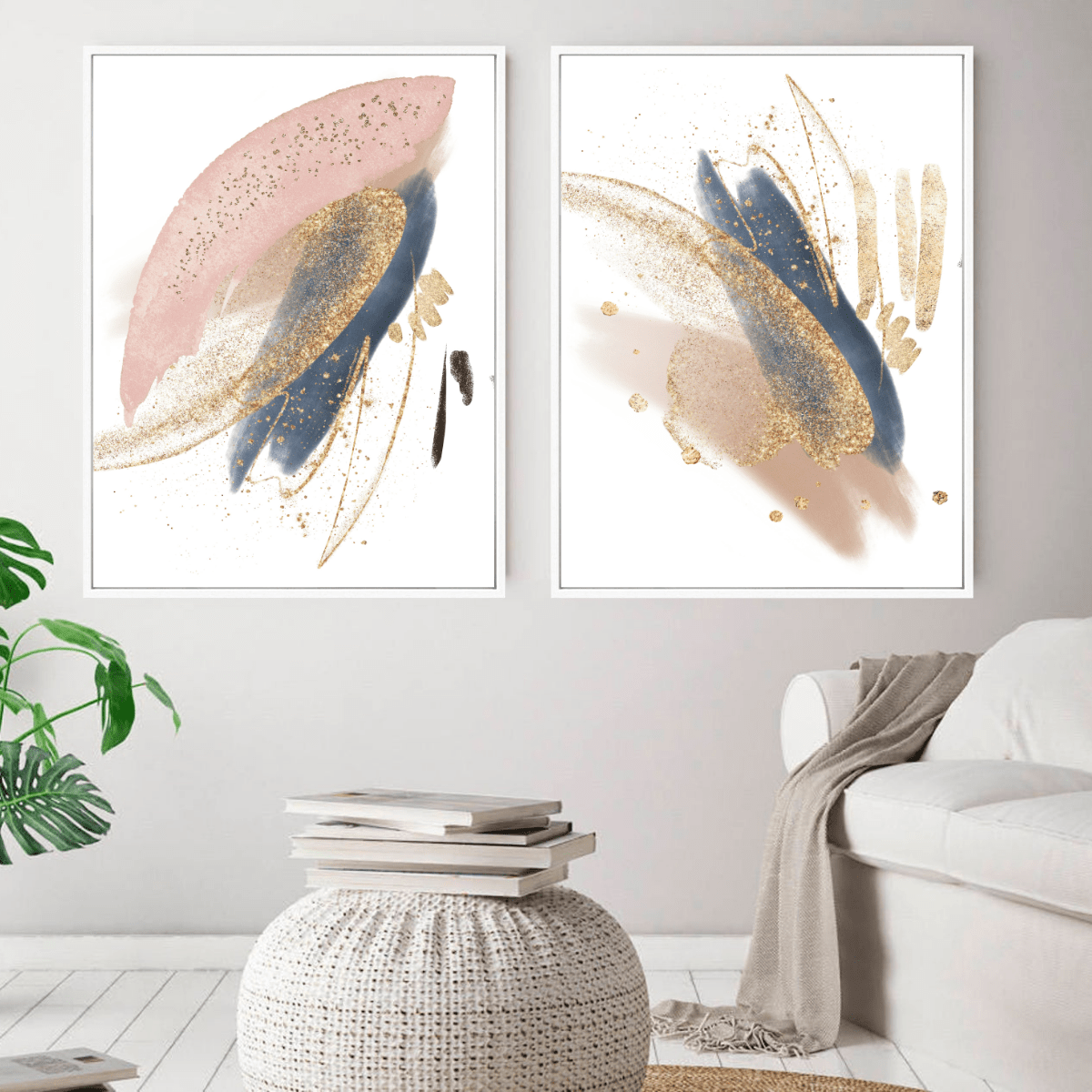 Golden Brushstrokes - Giri Designs