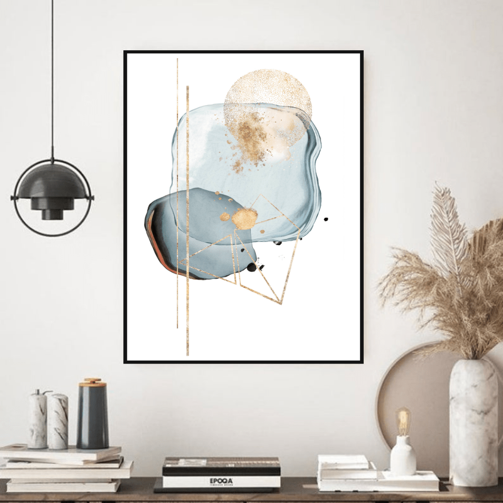 Pink and Blue Elements - Giri Designs