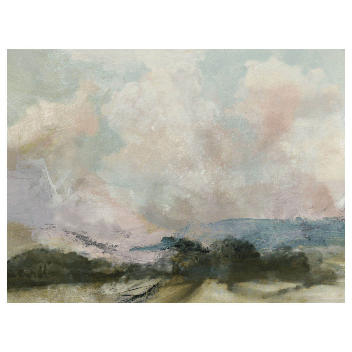 Land, 40" x 30", Gallery Wrapped -Final Sale - Giri Designs