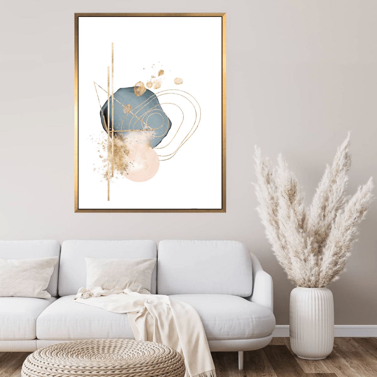 Pink and Blue Elements - Giri Designs