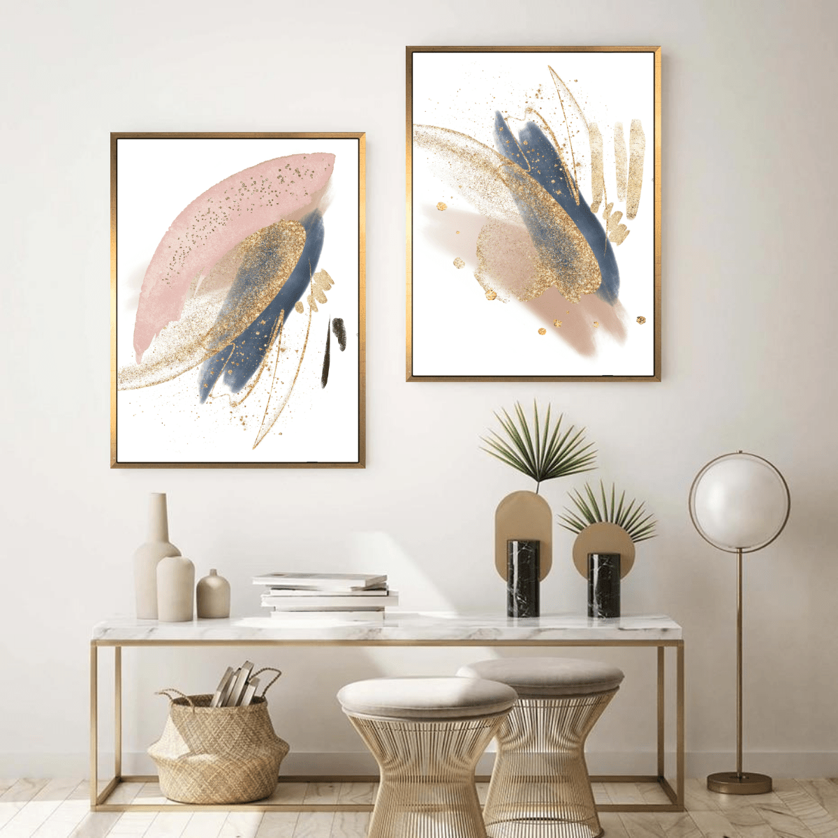 Golden Brushstrokes - Giri Designs