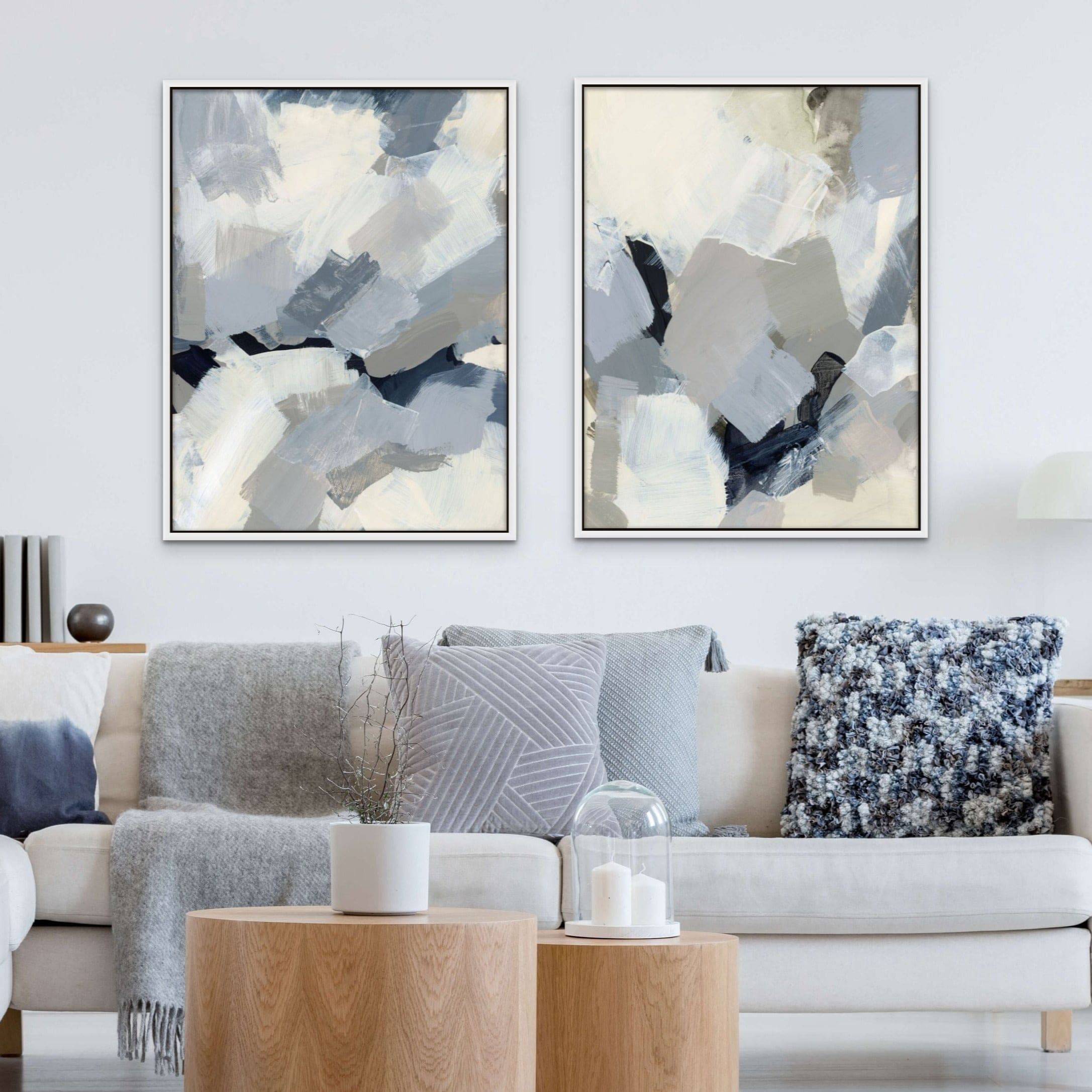 Blue Accents Canvas | Giri Designs Wall Art