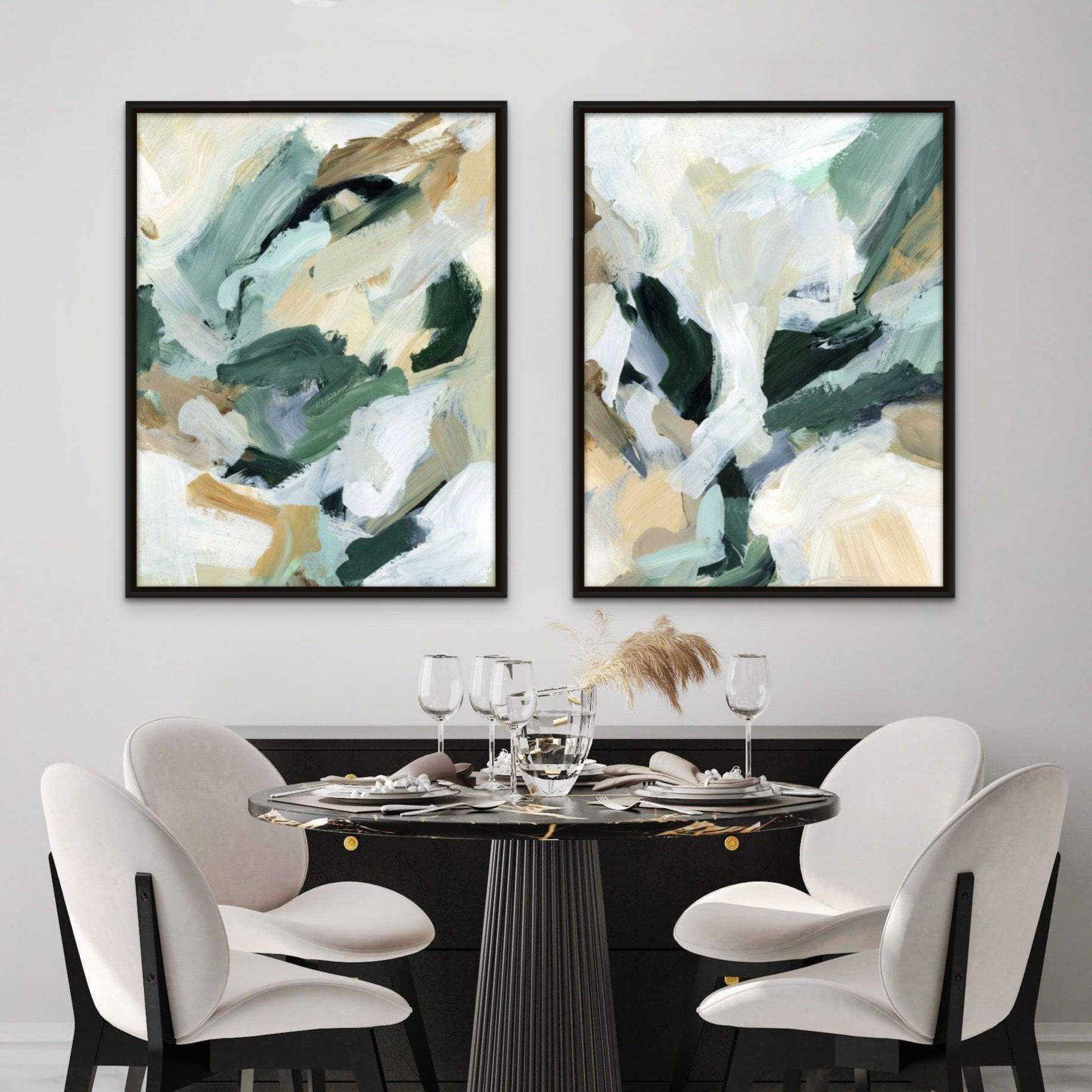 Contemporary Greens - Giri Designs