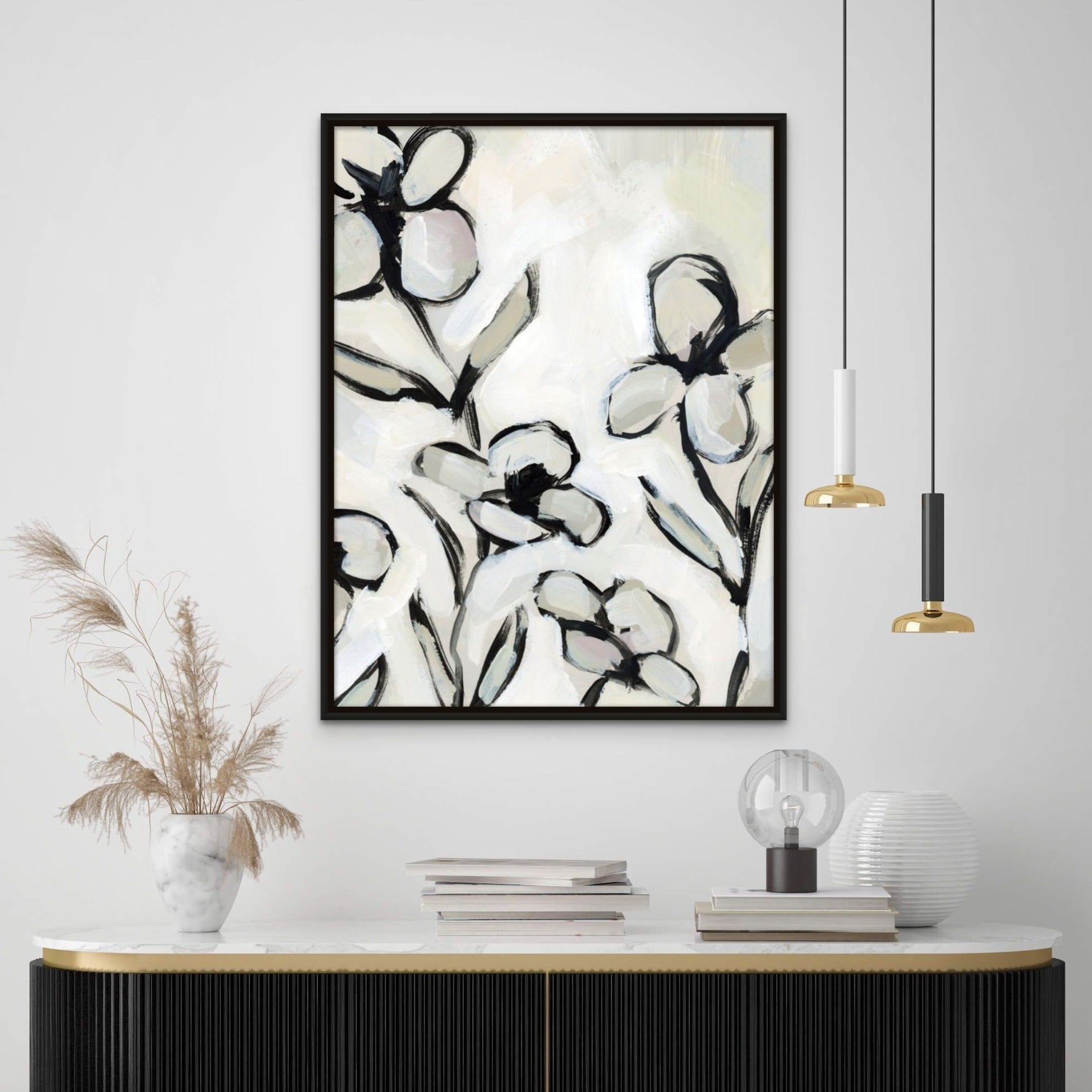 Modern Florals Canvas | Giri Designs Wall Art