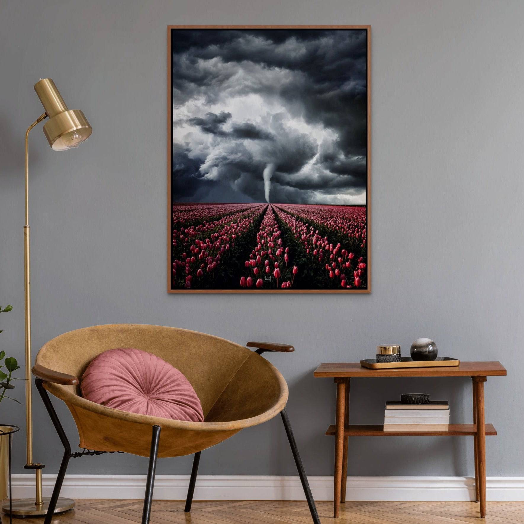 Tulips Braving the Storm - Giri Designs