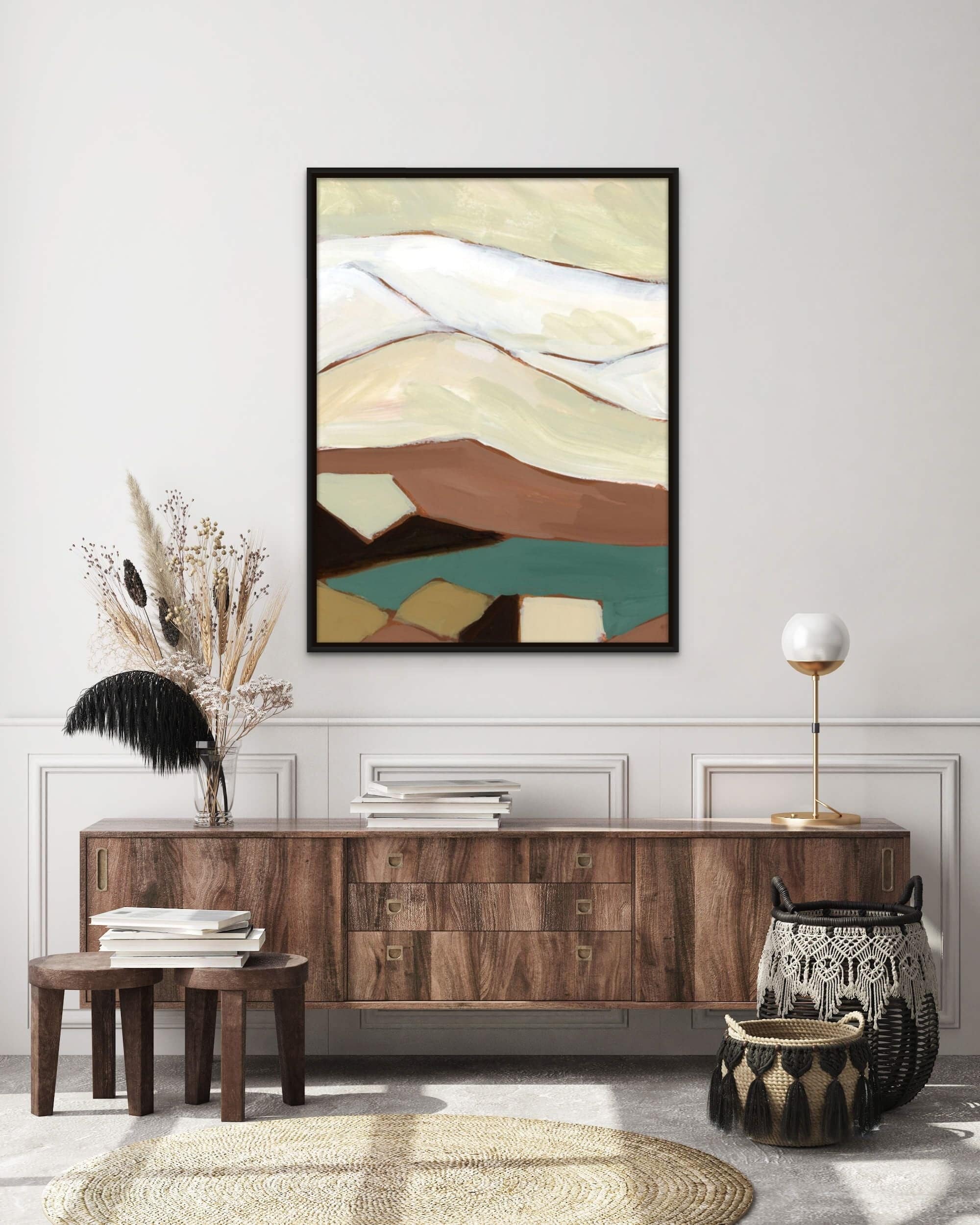 Geometric Earth | Giri Designs Wall Art